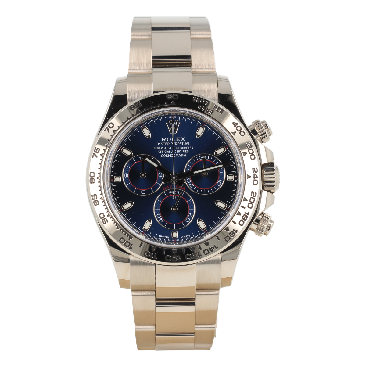 Rolex Cosmograph Daytona 116509 Oro Blanco Esfera Azul *Completo 2023* [ID15816] | Comprar reloj Rolex de segunda mano