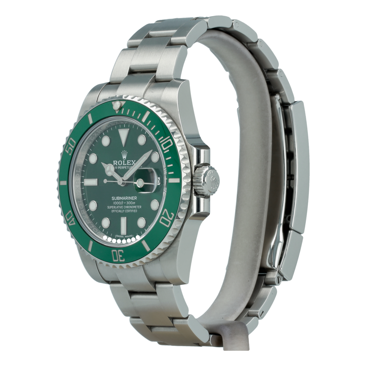 Rolex Submariner Date Hulk Cerachrom 116610LV SS Green Dial Green Ceramic  Bezel