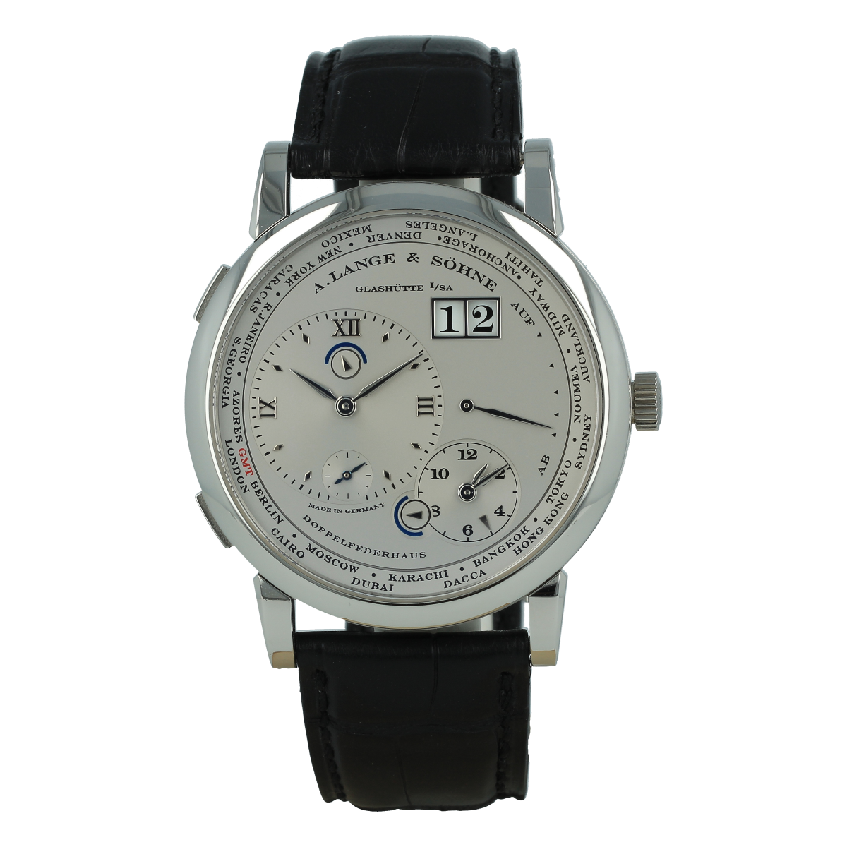 A.Lange & Söhne Lange 1 Time Zone Platino *Completo* [ID15422]