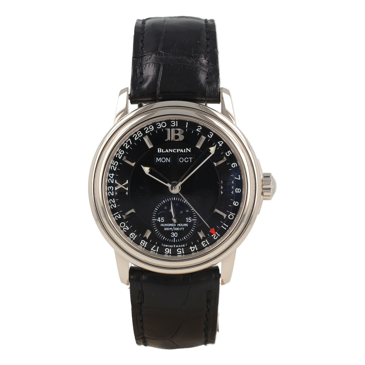 Blancpain Léman Complete Calendar Moonphase – Oro Blanco 18 K – Esfera Negra – 100 Horas [ID15821] | Comprar reloj Blancpain segunda mano