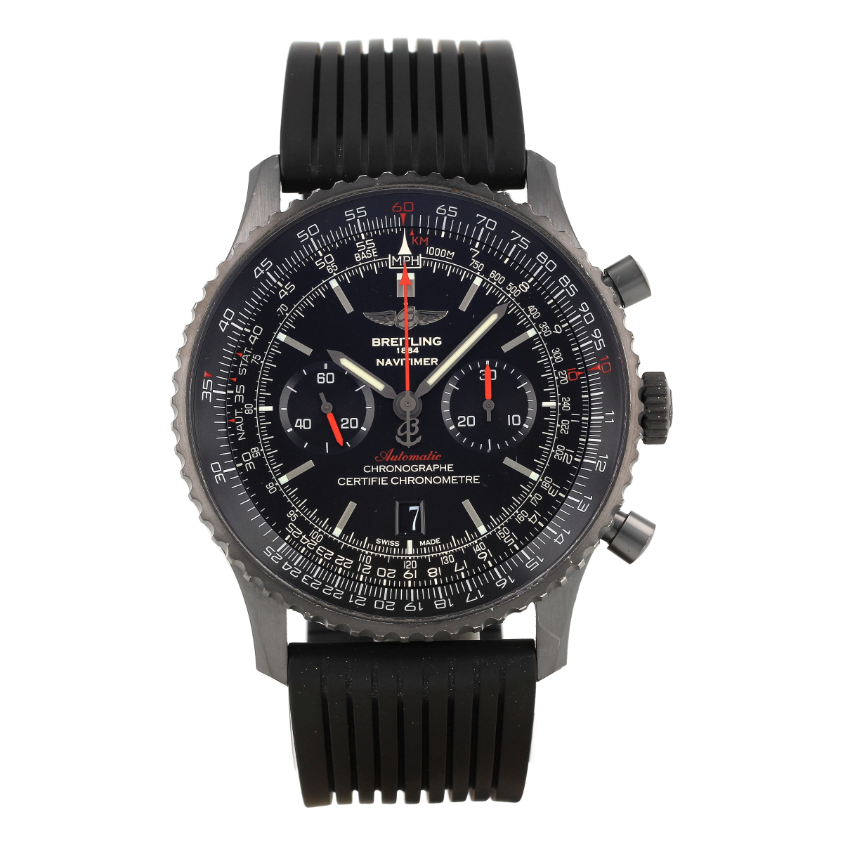 Breitling Navitimer 01 – Ref. MB0128 – Blacksteel – Año circa 2014-2015 – Con Caja [ID15723] | Comprar reloj Breitling segunda mano