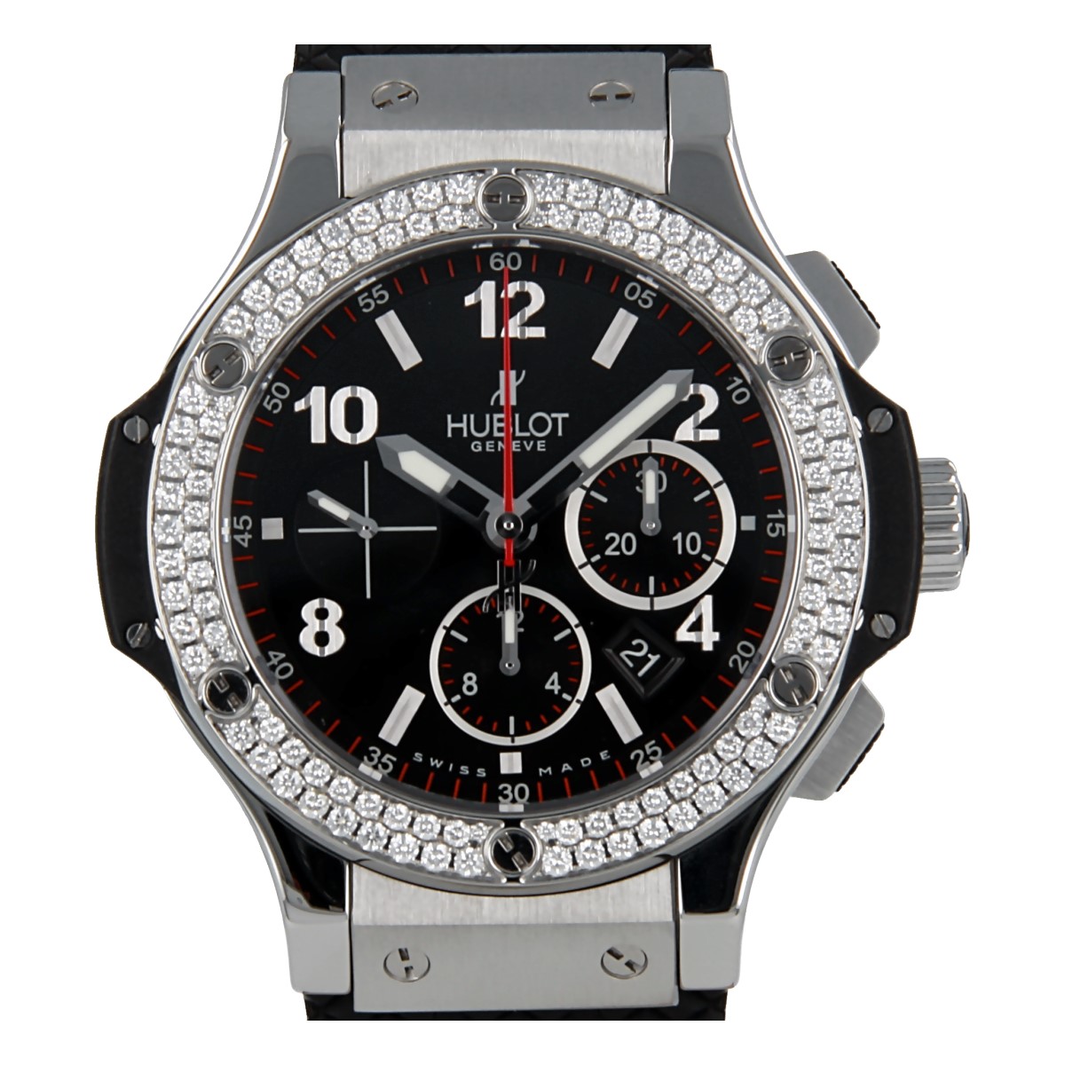 Hublot Big Bang Chronograph Diamond Bezel Full Set Buy Pre Owned Hublot Watch