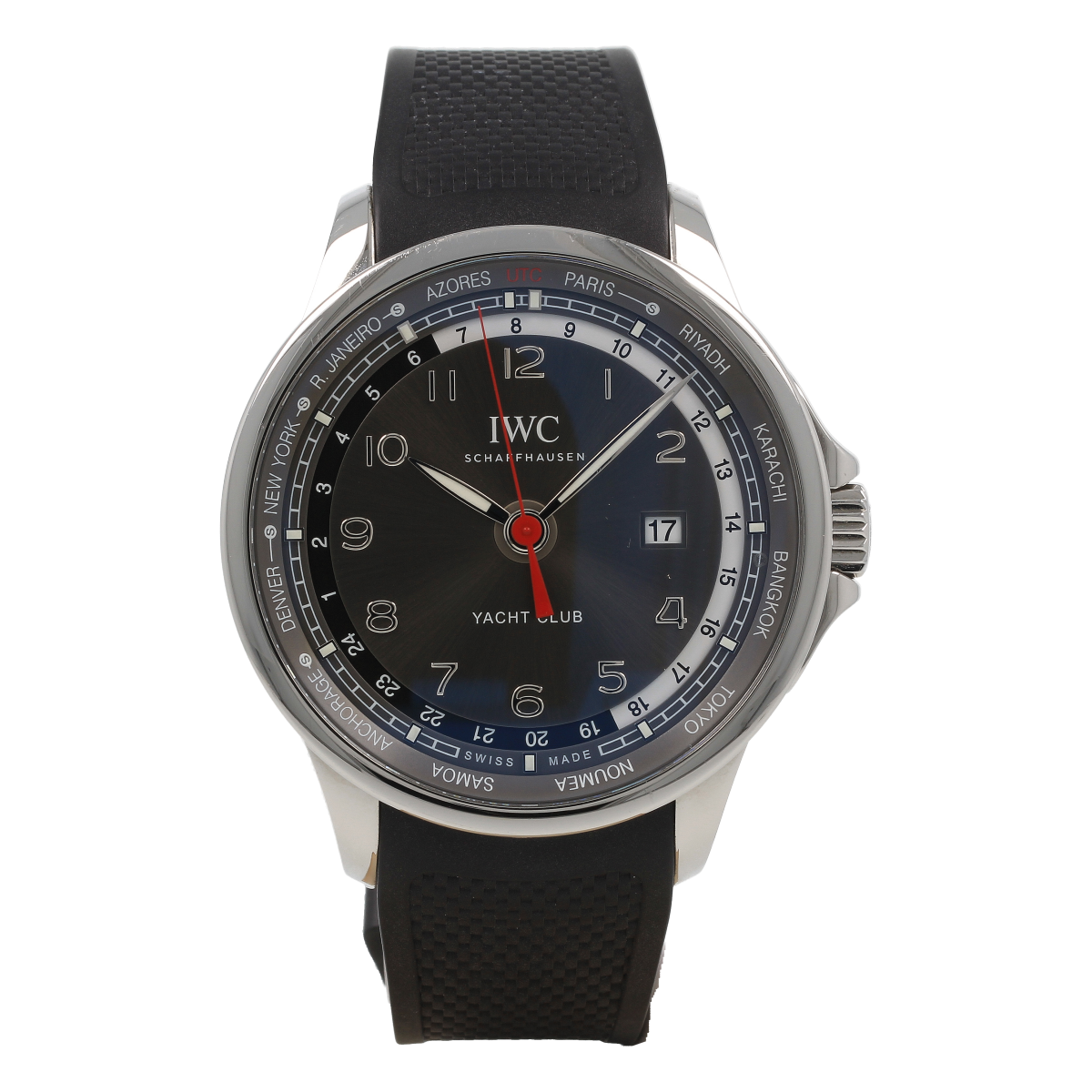 IWC Portugieser Yacht Club World Time– Ref. IW326602 – Steel – Full Set 2016 – [ID15740] | Buy pre-owned IWC Schaffhausen