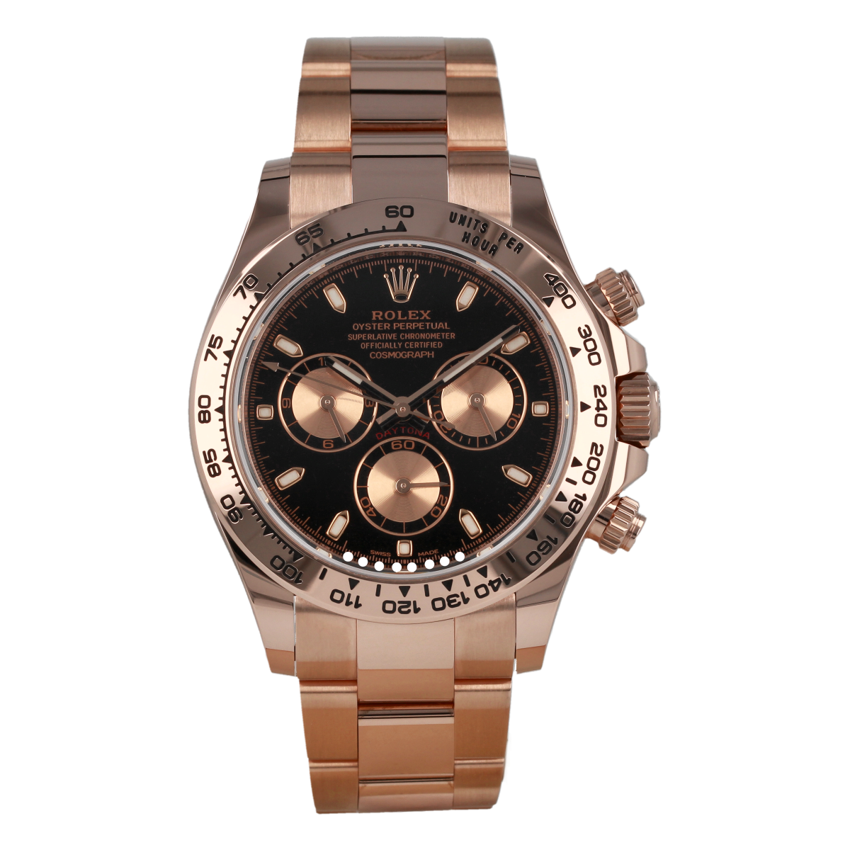 Rolex Cosmograph Daytona 116505 Oro Everose Esfera Negra *Como Nuevo* | Comprar reloj Rolex de segunda mano