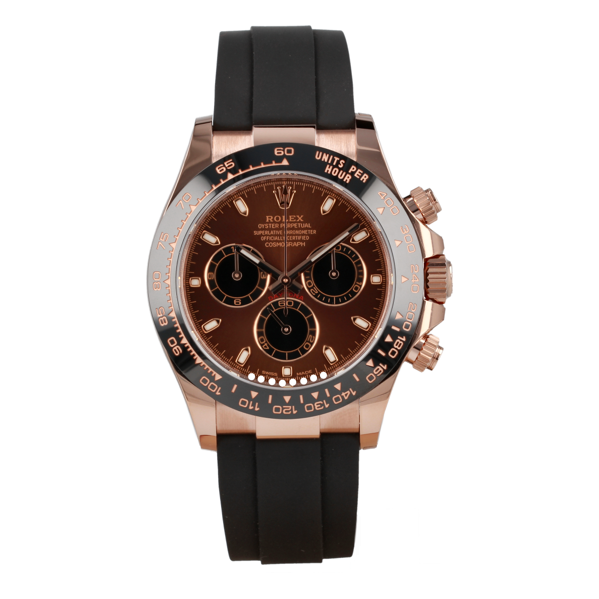 Rolex Cosmograph Daytona 116515LN Oro Everose Esfera Chocolate Oysterflex *Nuevo a Estrenar* | Comprar reloj Rolex de segunda mano