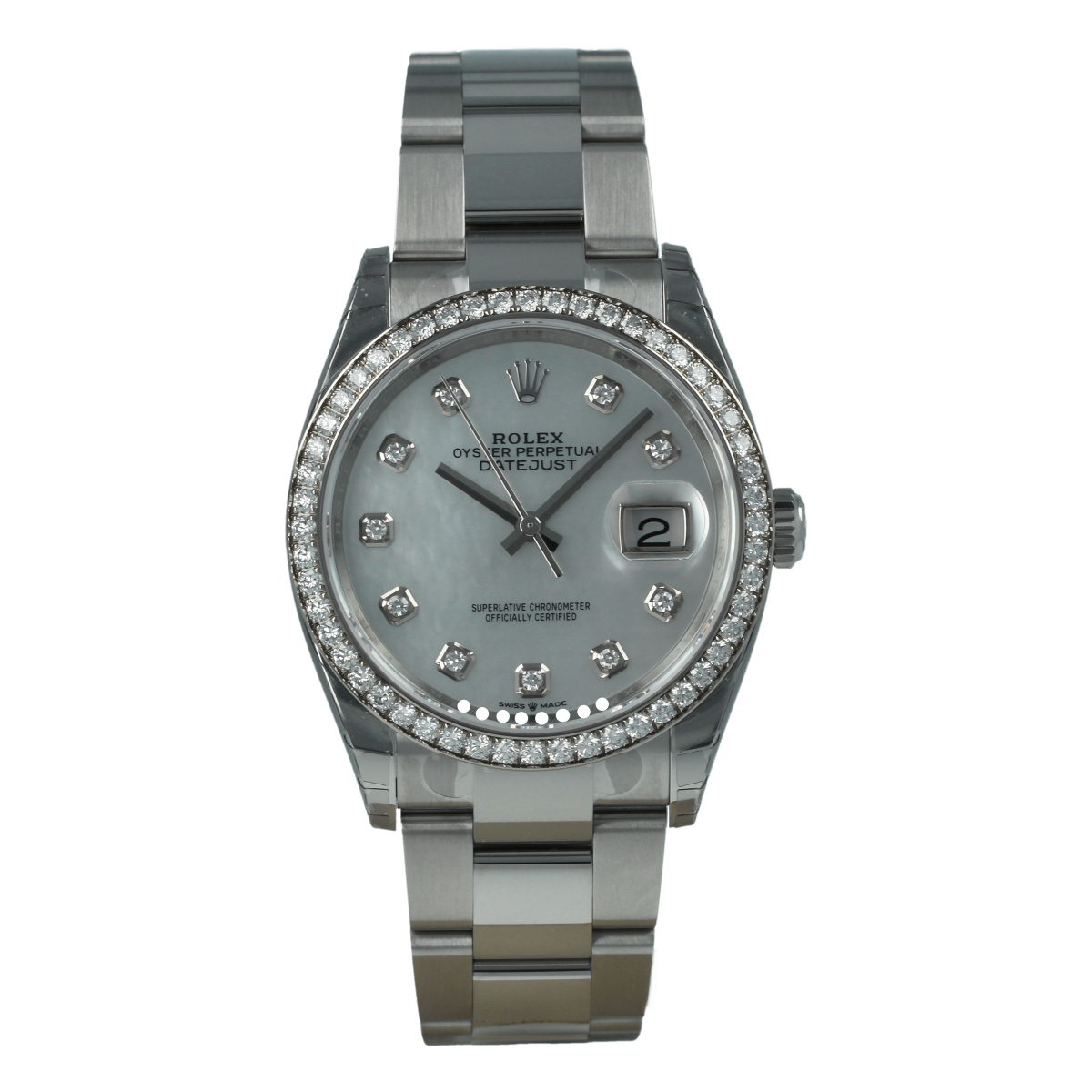 Rolex Datejust 126284RBR 36mm Esfera Nácar y Diamantes *Nuevo con Plásticos* | Comprar reloj Rolex de segunda mano