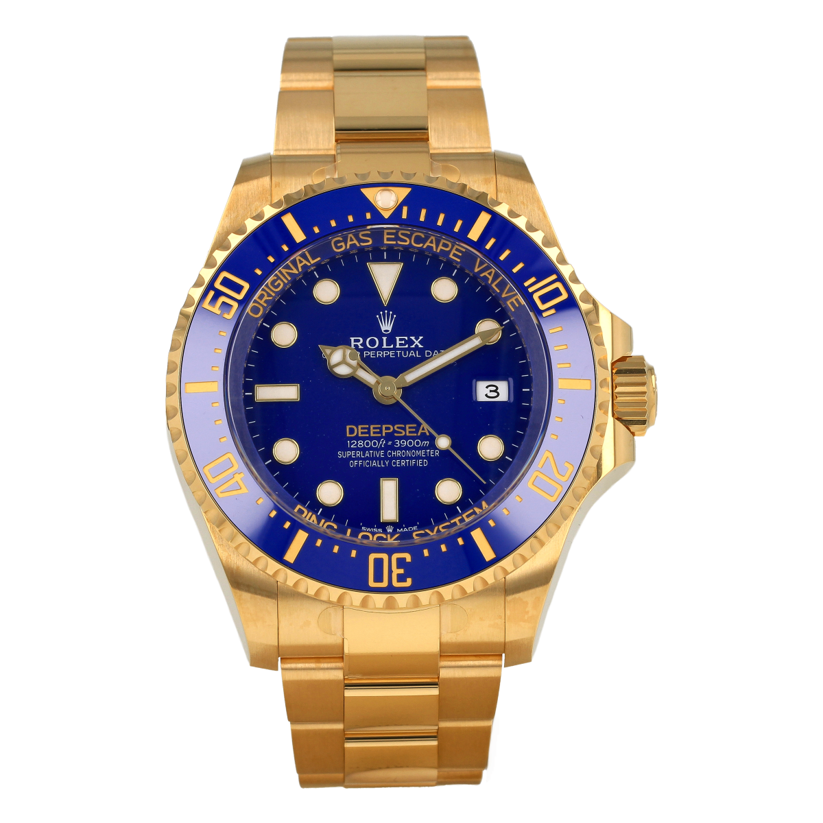 Rolex Deepsea – Ref. 136668LB – Gelbgold – Jahr 2024 – Wie Neu mit Einigen Stickern – Komplettset [ID15725] | Kaufe gebrauchte Rolex-Uhr