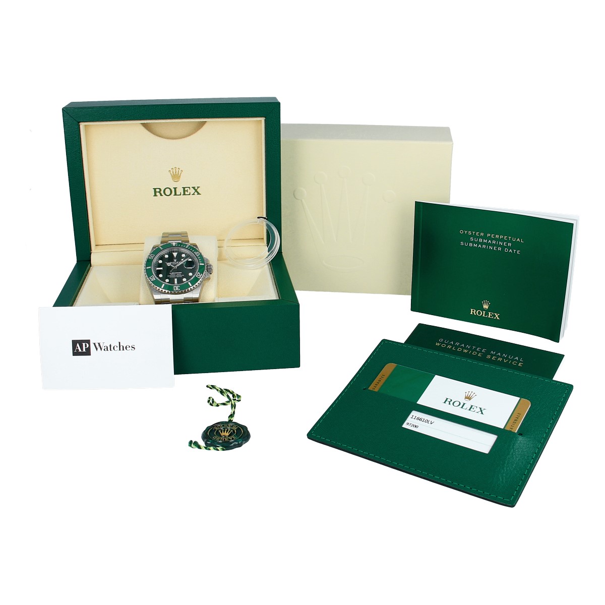 Rolex Submariner Date 116610LV Unworn Hulk Full Stickers – Timepieces by  Labelle