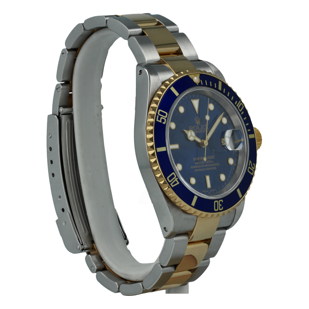 Rolex Submariner Date 16613 Esfera Azul (2002) *Completo* [ID15257]
