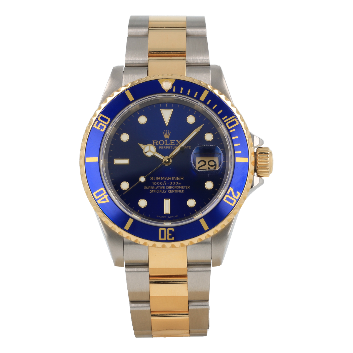 Rolex Submariner Date 16613 Steel and Yellow Gold  *Full Set 2005* [ID15755] | Buy pre-owned Rolex watch