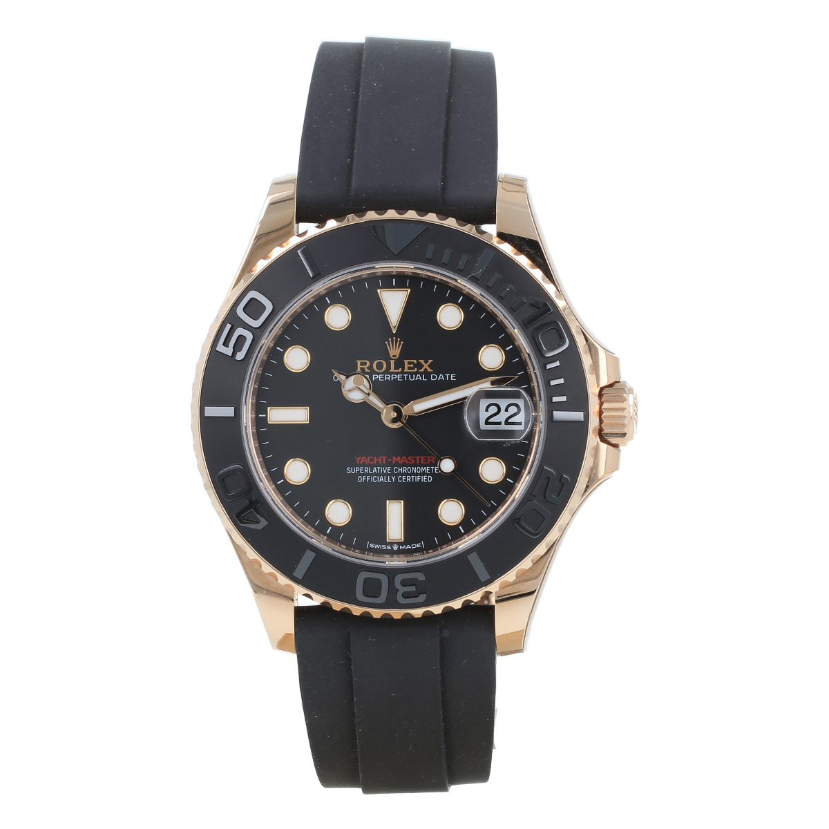 Rolex Yacht-Master 268655 37mm Everose Gold Oysterflex *Like New 2026* [ID15824] | Buy pre-owned Rolex watch