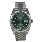 Rolex Datejust 41 – Ref. 126334 – Esfera “Verde Menta” – Brazalete Jubilee – Año 2025 – Como Nuevo – Completo [ID15817]